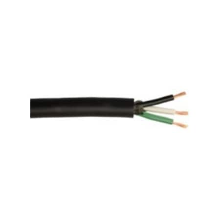 Southwire Portable Cord, SEOOW, 6 AWG, 4 C, Black, TPE, Stranded, 600V, Indoor/Outdoor, 1000 ft 22421